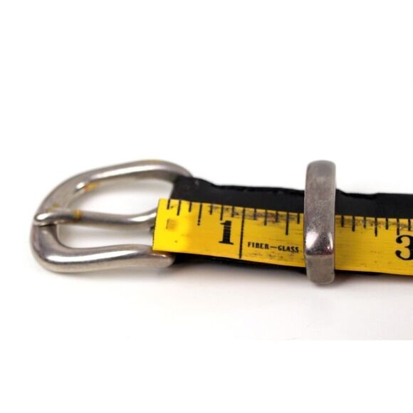 DARK BROWN GENUINE LEATHER 1.25"Wd ONE HOLE CASUAL DRESS MEN'S BELT Sz 36 (F13 - Picture 8 of 11